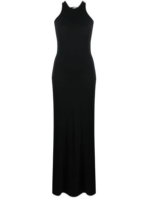 Elisabetta Franchi robe longue sans manches à dos ouvert - Noir