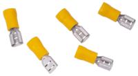 Dresselhaus Female disconnectors, 6.3 partially insulated, 4.0-