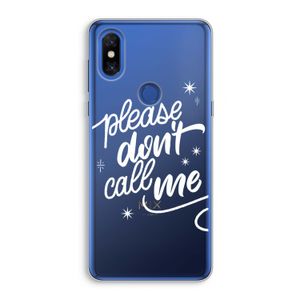 Don't call: Xiaomi Mi Mix 3 Transparant Hoesje