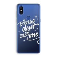 Don't call: Xiaomi Mi Mix 3 Transparant Hoesje