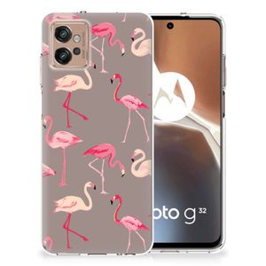 Motorola Moto G32 TPU Hoesje Flamingo