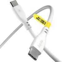 Aqiila USB-C-kabel USB 2.0 USB-C stekker 2.00 m Wit AQCBPBIC2SI829