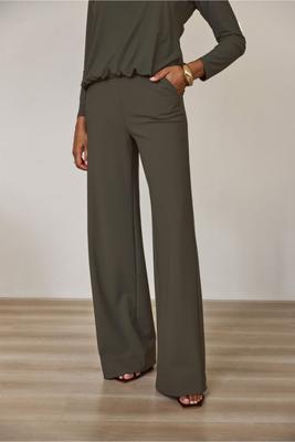 Lexie LONG bonded trousers - new army - 94810