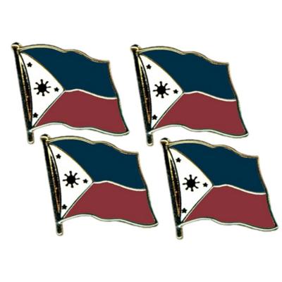 Pin Vlag Filipijnen - 4x - 2 cm - vlaggen speldje - supporter - mini broche