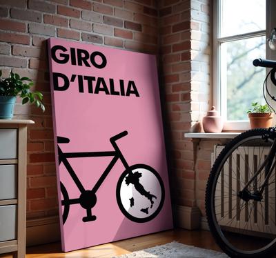 Icoon van giro d'italia Canvas schilderij sport