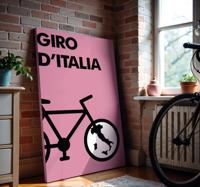 Icoon van giro d'italia Canvas schilderij sport