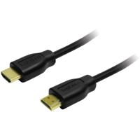 LogiLink CH0035 HDMI-kabel HDMI Aansluitkabel HDMI-A-stekker, HDMI-A-stekker 1.00 m Zwart 4K UHD - thumbnail