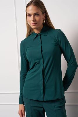Studio Anneloes Poppy Gold Blouse 13172 Blouse 7800 Bottle Green