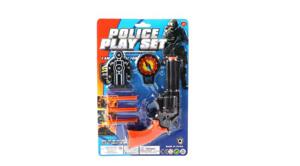 Politie Speelset 6-delig Op Kaart 18,8x28,5x4cm