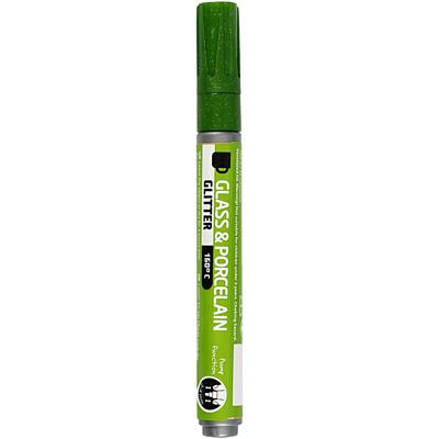 Creativ Company Glas- en porseleinstift glitter semi-dekkend - lichtgroen