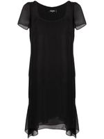 DSQUARED2 robe à ourlet asymétrique - Noir