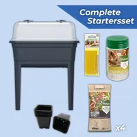 Startersset kweken Kweekbak op poten 60 x 75 cm antraciet