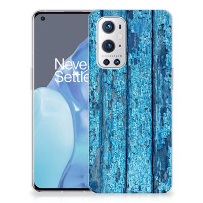 OnePlus 9 Pro | Bumper Hoesje | Wood Blue