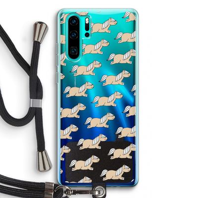 Ponys: Huawei P30 Pro Transparant Hoesje met koord