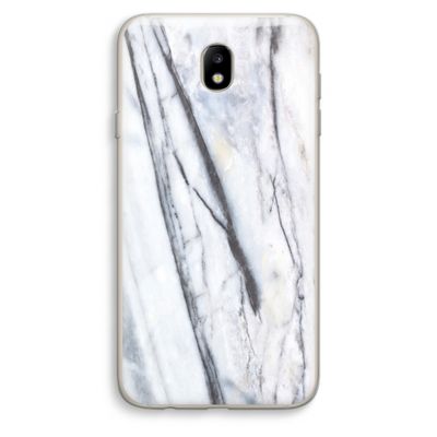Gestreepte marmer: Samsung Galaxy J7 (2017) Transparant Hoesje