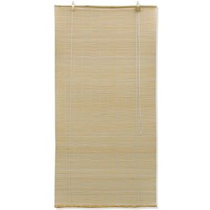 The Living Store Bamboe Rolgordijn - 150 x 220 cm - Privacy en lichtdoorlatend - Neutrale kleur