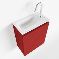 Toiletmeubel Mondiaz Ture | 40 cm | Meubelkleur Fire | Eden wastafel Talc Links | 1 kraangat
