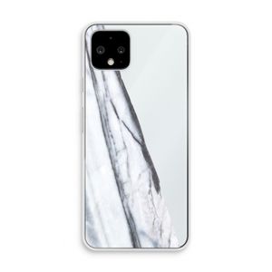 Gestreepte marmer: Pixel 4 Transparant Hoesje