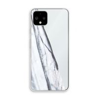 Gestreepte marmer: Pixel 4 Transparant Hoesje