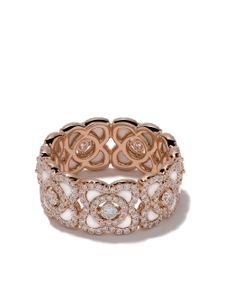 De Beers Jewellers bague Enchanted Lotus en or 18ct et nacre - Rose