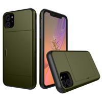 Schokbestendig robuuste Armor beschermhoes met kaartsleuf voor iPhone 11 (Army Green) Schokbestendig robuuste Armor beschermhoes met kaartsleuf voor iPhone 11 (Army Green)