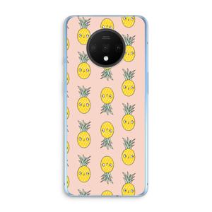 Ananas: OnePlus 7T Transparant Hoesje