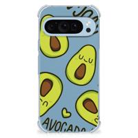 Google Pixel 9 | 9 Pro Stevig | Bumper Hoesje | Avocado Singing