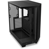 Mid-tower behuizing - NZXT - H6 Flow - Dubbele kamer - Zwart - 5 ventilatoren inbegrepen