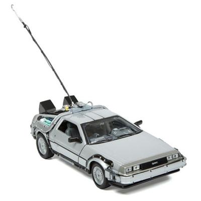 Modelauto DeLorean DMC - Back to the Future - grijs - schaal 1:24 - speelgoedauto