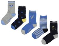 HEMA 5-pak Kindersokken Blauw (blauw) - thumbnail