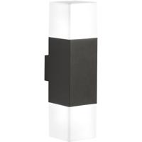 LED Wandlamp Buiten - 7W. E14 Fitting. IP44. Warm Wit 3000K. Antraciet