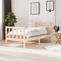 Bedframe massief hout 75x190 cm