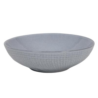 Diep bord woven textiel grijs Ø18x5,5cm