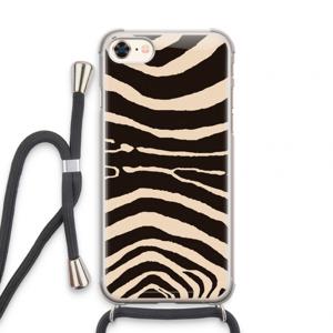 Arizona Zebra: iPhone 8 Transparant Hoesje met koord