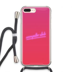 Vice Glow: iPhone 7 PLUS Transparant Hoesje met koord