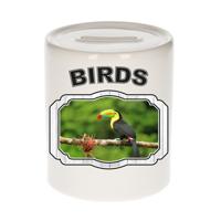 Dieren toekan spaarpot - birds/ toekans spaarpotten kinderen 9 cm Dieren toekan spaarpot - birds/ toekans spaarpotten kinderen 9 cm