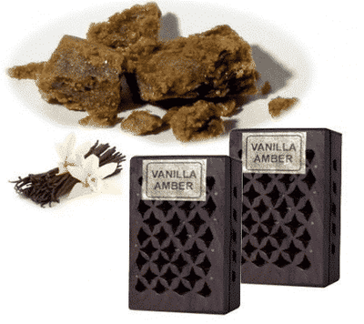 Wierookhars Vanille-Amber in Houten Doosje