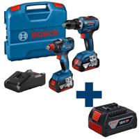 Bosch Professional SR 18V-55 accu schroefboormachine + GDX 18V-200 Accu Slag(moer)schroevendraaier 18V 4.0AH in L-Case - 06019J2207