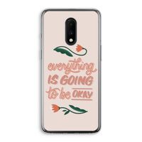 Optimistic flower girl: OnePlus 7 Transparant Hoesje