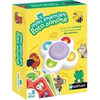 MIJN EERSTE GELUID LOTTO - Educatief spel - NATHAN - Identificeer dierengeluiden!