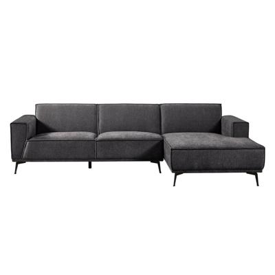 Tower Living 2,5-zits Loungebank 'Leeds' Rechts, kleur Black Blue