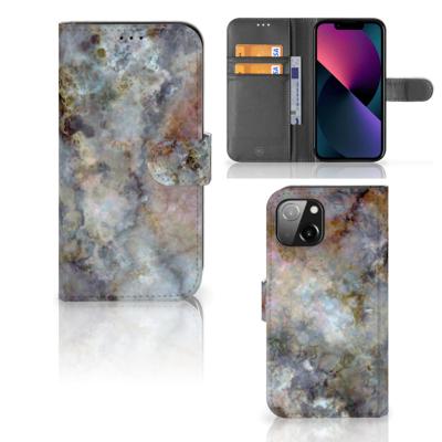 Apple iPhone 13 | Bookcase | Marmer Grijs