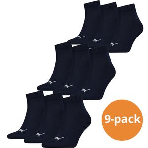 Puma Quarter Sokken Plain 9-pack Navy-47/49