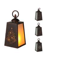 Led-lantaarn Lifetime 10 x 19 cm Vlameffect