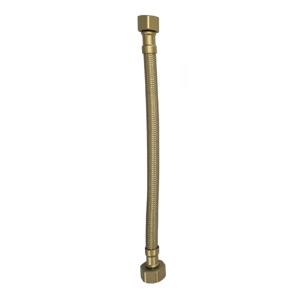 Xellanz flexibele aansluitslang | 1/2"x3/8" | 25 cm | geborsteld messing