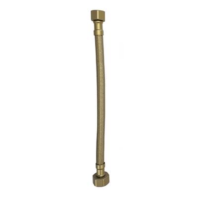 Xellanz flexibele aansluitslang | 1/2"x3/8" | 25 cm | geborsteld messing