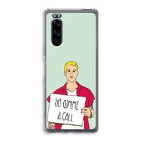 Gimme a call: Sony Xperia 5 Transparant Hoesje