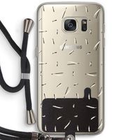 Hipster stripes: Samsung Galaxy S7 Transparant Hoesje met koord