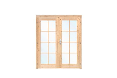 Dubbele deur D2 159x190 cm 28-45 mm- - Hout- Tuindeco