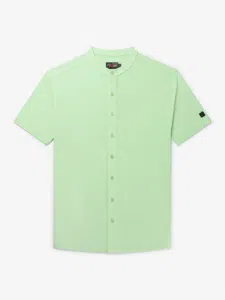 AB Lifestyle Button Up Short-Sleeve Polo Heren Groen - Maat XS - Kleur: Groen | Soccerfanshop